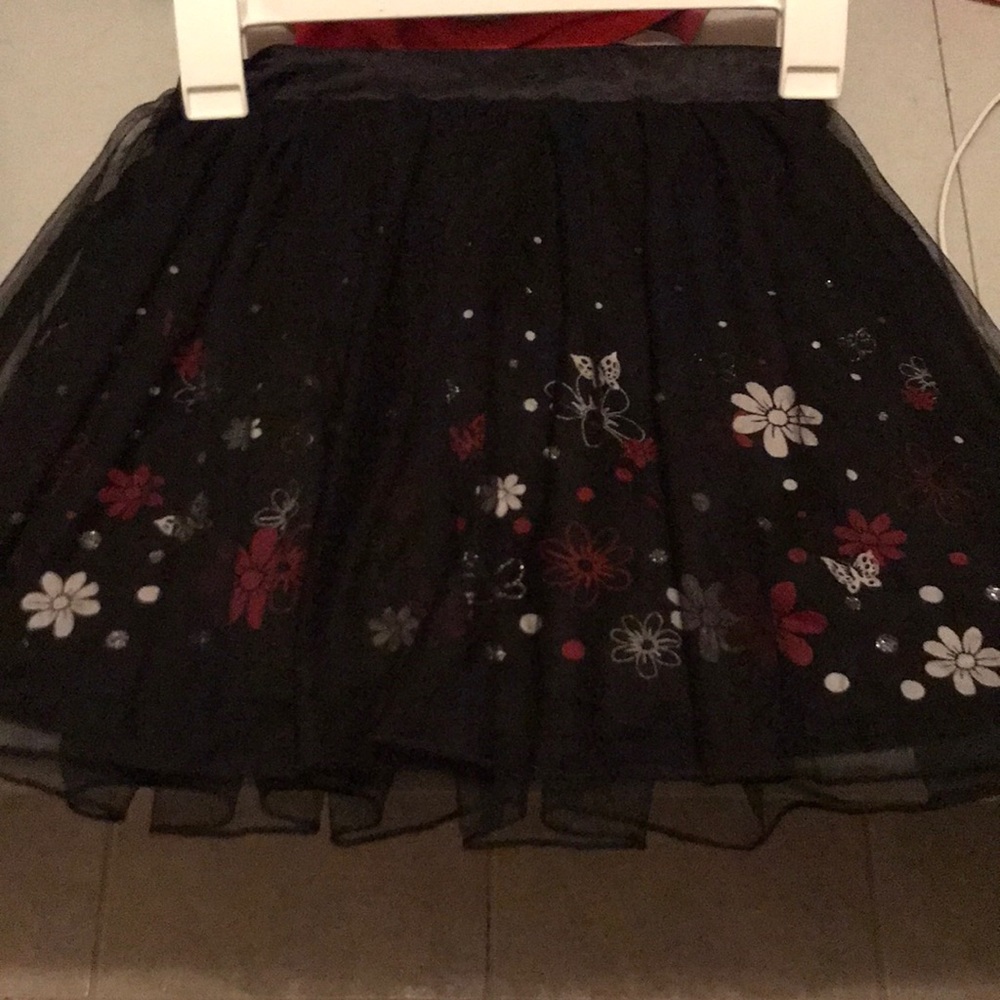 Candies flower ruffle skirt